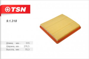 фильтр воздушный!MB 208D/308D OM601/602 95>/Vito 2.2CDi-2.9D, VW LT 28-46 95> 91318 TSN