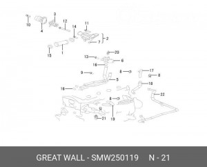 Датчик температуры GREAT WALL Hover H3 охлаждающей жидкости OE SMW250119 GREAT WALL