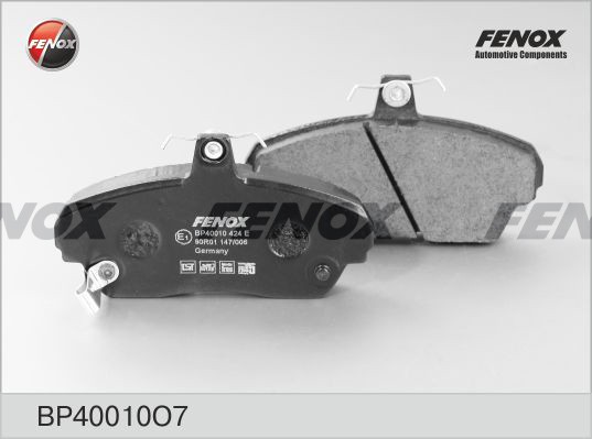 Колодки тормозные дисковые передние для а/м ГАЗель FENOX с крепежем BP40010O7 FENOX