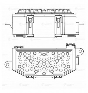Резистор э/вент. отоп. для а/м Audi A4 (B8) (07-)/Q5 (09-) (LFR 1880) LFR 1880 LUZAR