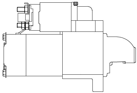 Стартер для а/м Hyundai H-1/Starex (07-) 2.5D 2,2кВт (LSt 0864) LST 0864 START VOLT