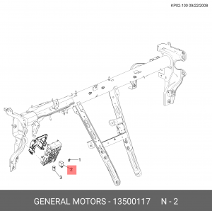 Реле CHEVROLET Cruze (09-) OE 13500117 GENERAL MOTORS