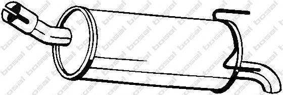 Глушитель OPEL Astra H (04-) BOSAL 185-475 BOSAL
