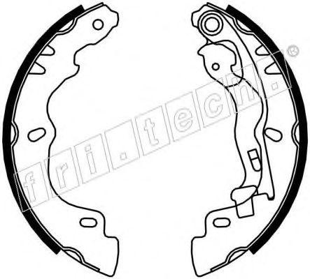 Колодки барабанные 1034121 FRITECH