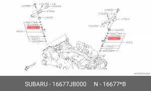 16677JB000 HALF-RING (METAL) 16677JB000 SUBARU