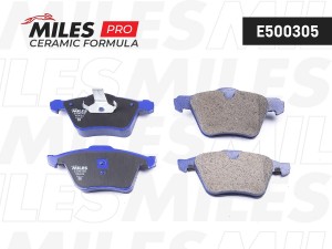 Колодки тормозные передние (Смесь CERAMIC серия PRO) FORD S-MAX 2.0D-2.2D/VOLVO  E500305 MILES