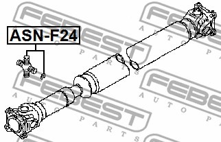Крестовина карданного вала 30x83 NISSAN CABSTAR F24M 2006- ASN-F24 ASN-F24 FEBEST