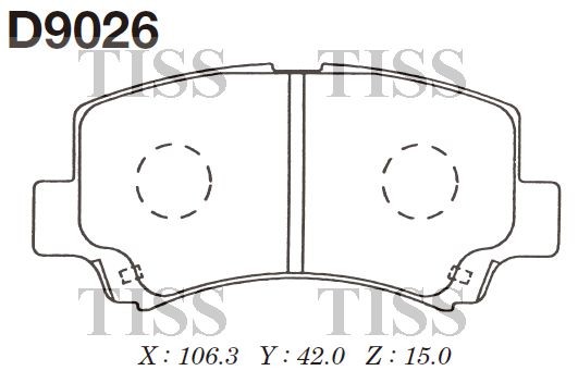 Колодки тормозные дисковые пер. SUZUKI WAGON R+ 1.0,1.2 98- D9026 D9026 MK KASHIYAMA