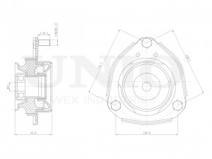 Опора амортизатора передняя RMP-13116 UNIO