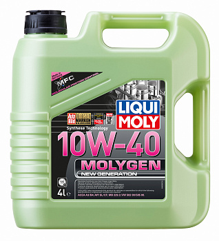 9060 LiquiMoly Синт-ое мот.масло Molygen New Generation 10W-40 (4л) 9060 LIQUI MOLY