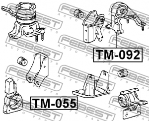 Опора двигателя TM-055 TM-055 FEBEST