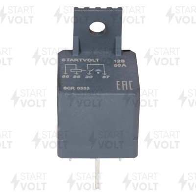 Реле автомобильное защиты стартера 4 конт. 12V 50A (без резист., с кронштейном)  SCR 0333 START VOLT