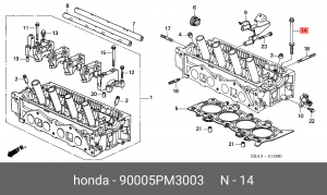 БОЛТ 90005PM3003 90005PM3003 HONDA