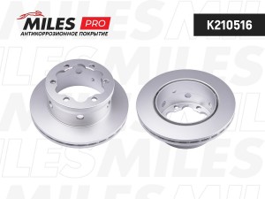 Диск тормозной (серия PRO с антикоррозионным покрытием) MERCEDES SPRINTER (4t) 2 K210516 MILES
