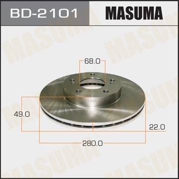 диск тормозной передний!\ Nissan Maxima all 88-00 BD2101 MASUMA