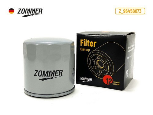Фильтр масляный CHEVROLET Aveo, Cruze, Lacetti, Lanos, Rezzo; DAEWOO Nexia; OPEL Z96458873 ZOMMER