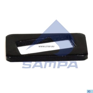 Пластина регулировочная пальца рессорного BPW 104х57,5х8 114.290 SAMPA