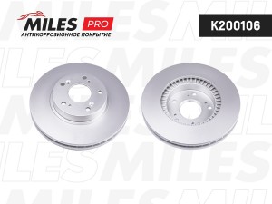 Диск тормозной (серия PRO с антикоррозионным покрытием) HONDA CIVIC 01-06/CR-V 2 K200106 MILES