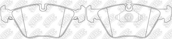 Колодки тормозные BMW 5 (E39) передние (4шт.) NIBK PN0027 NIBK