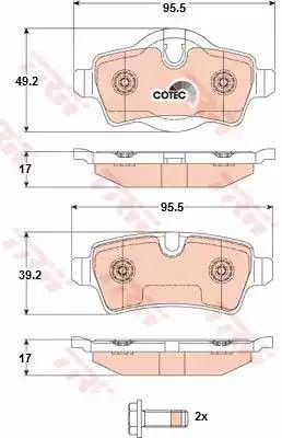 MINI COOPER (2000>) GDB1766 TRW