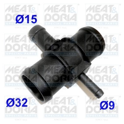 Тройник VW Caddy (04-15) AUDI A3 (04-13) системы охлаждения MEAT&DORIA 93247 MEAT DORIA