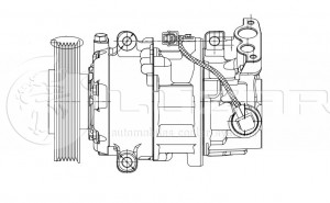 Компрессор кондиц. для а/м Renault Megane III (08-) LCAC0914 LCAC0914 LUZAR