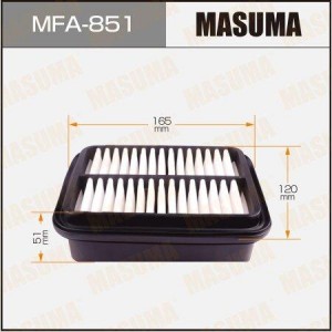 фильтр воздушный!\ Daihatsu Leeza EFT L111S 91-92/ Mira EF# L# 90-98/ Move EF-RL MFA-851 MASUMA