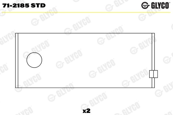 вкладыши шатунные! STD (1)\ Ford Scorpio/Sierra 2.0-2.9 <94 712185STD GLYCO
