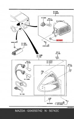 СТОПОР ПРУЖИННЫЙ G04350742 G04350742 MAZDA