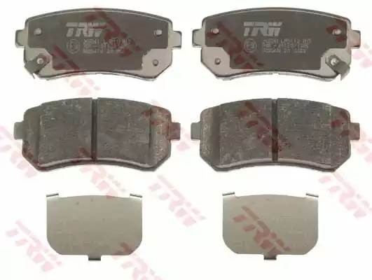 Колодки тормозные HYUNDAI i30 KIA Ceed,Rio (05-) задние (4шт.) TRW GDB3474 TRW