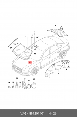 AUDI A4 [B8] (2007-2015) N 912 014 01 VAG