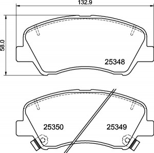 Колодки тормозные P30122 P30122 BREMBO