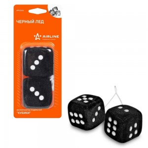 Ароматизатор подвесной Кубики черный лед AFKU066 AFKU066 AIRLINE