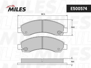 Колодки тормозные передние (Смесь CERAMIC серия PRO) GREAT WALL DEER/SAFE/SAFE S E500574 MILES