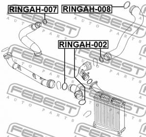КОЛЬЦО УПЛОТНИТЕЛЬНОЕ ВОЗДУШНОГО ПАТРУБКА подходит для VOLKSWAGEN TRANSPORTER/MU RINGAH-008 FEBEST