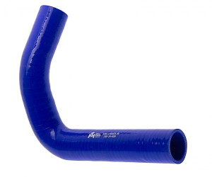 Патрубок ГАЗ-3302 дв.CUMMINS ISF 2.8 радиатора нижний синий силикон MEGAPOWER 130-16-029 MEGA POWER