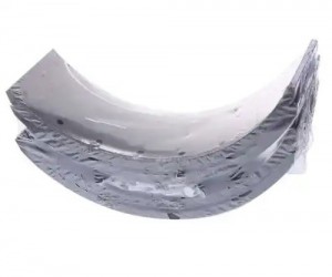 Накладка тормозной колодки УРАЛ сверленая расточен. комплект 4шт. с заклепками M 35033004 MEGA POWER