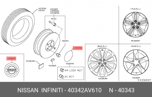 ДЕТАЛЬ 40342-AV610 40342-AV610 NISSAN