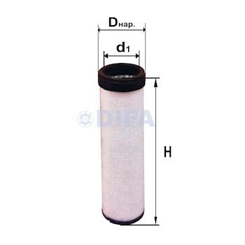 Фильтр воздушный МТЗ (дв.LOMBARDINI) внутренний DIFA DIFA438601 DIFA
