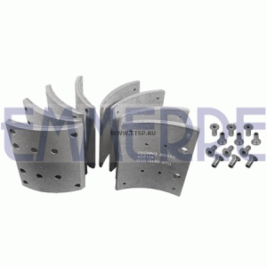 Накладки тормозные 19495 183*178 std с заклёпками AC2126 EMMERRE