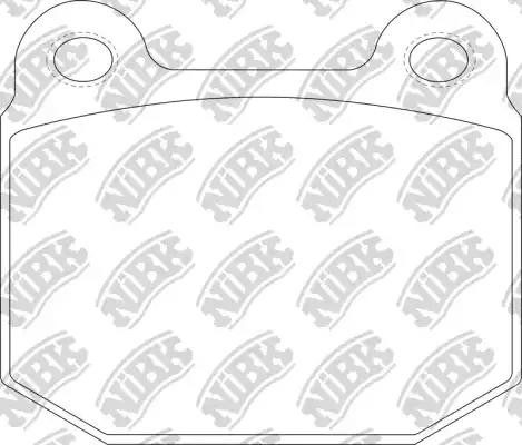 Колодки тормозные MITSUBISHI Lancer Evolution SUBARU Impreza WRX задние (4шт.) N PN0226S NIBK