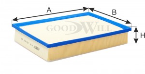 Фильтр воздушный AG576 AG 576 GOODWILL