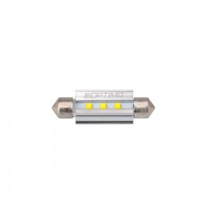 Лампа светодиодная 12V C5W SV8.5-8 42мм бокс (2шт.) OPTIMA OP-F-CAN-42 OPTIMA LIGHT