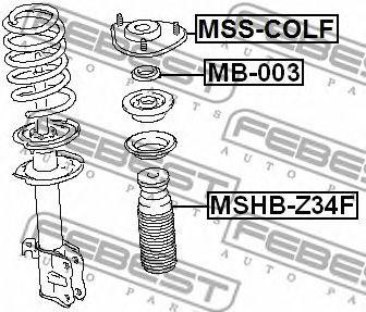 Пыльник и отбойник MITSUBISHI Colt (05-12) амортизатора переднего комплект на 1  MSHBZ34F FEBEST