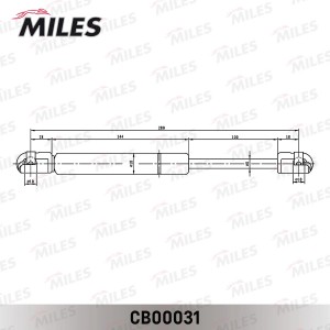 Упор газовый крышки багажника  FORD FOCUS 05- седан CB00031 CB00031 MILES