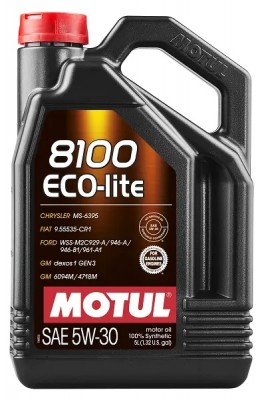 Масло моторное MOTUL 8100 ECO-LITE 5W30 синт.5л 108214 MOTUL
