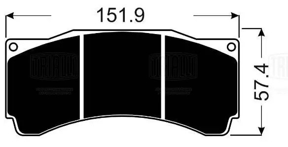 Колодки торм. с 6-порш. суппортами AP Racing (аналог FRP3144) (PFR 6144) PRO PFR 6144 TRIALLI