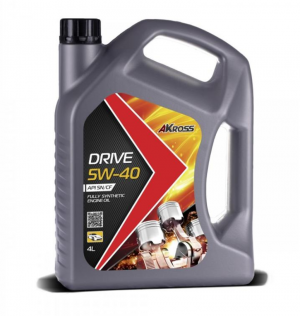 Масло моторное AKROSS Drive 5W-40 SN/CF синтетическое 4 л AKS0002MOF AKROSS