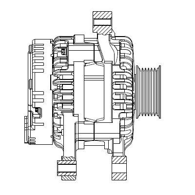 Генератор для а/м Geely Emgrand 11- 1.5i 90A LG2707 LG 2707 START VOLT