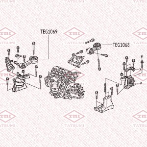 Опора двигателя задняя HONDA Civic 06- TEG1068 TEG1068 TATSUMI